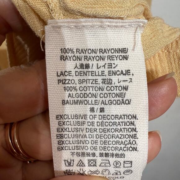 Free People Bali Will Wait For You Embroidered Midi Dress Sz L - Picture 6 of 12